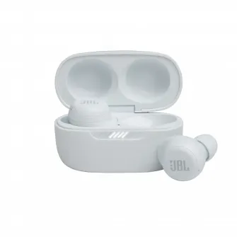 Casti pentru telefoane mobile JBL LIVE Free NC+, Fara fir, Alb