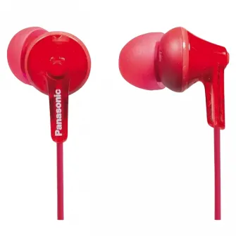 Casti pentru telefoane mobile Panasonic RP-HJE125E, Cu fir, Rosu