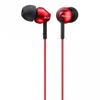 Casti pentru telefoane mobile SONY MDR-EX110AP, Cu fir, Rosu