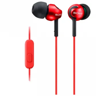 Casti pentru telefoane mobile SONY MDR-EX110AP, Cu fir, Rosu