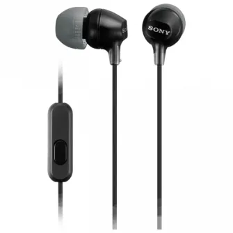 Casti pentru telefoane mobile SONY MDR-EX15AP, Cu fir, Negru