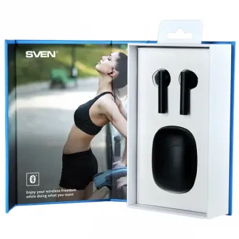 Casti pentru telefoane mobile SVEN E-717BT, Fara fir, Negru