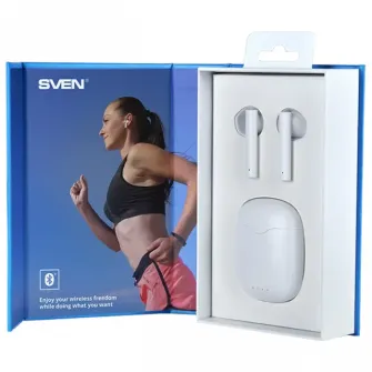 Casti pentru telefoane mobile SVEN E-727BT, Fara fir, Alb