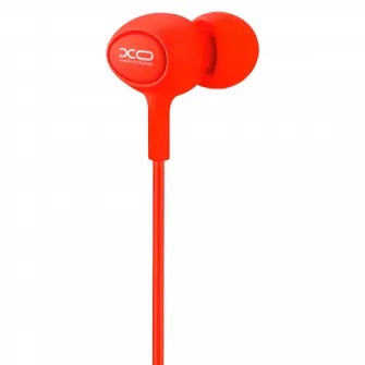 Casti pentru telefoane mobile XO S6, Cu fir, Rosu