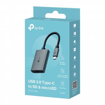 Cititor de carduri TP-LINK UA430C, USB Type-C, Gri