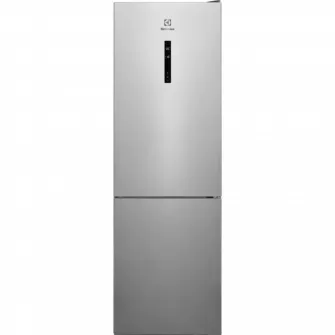 Combina frigorifica Electrolux LNT7ME32X3, 330 l, No Frost, Afisaj LCD, CustomFlex, Multi Flow, Iluminare LED, Clasa E, H 186 cm, Inox antiamprenta