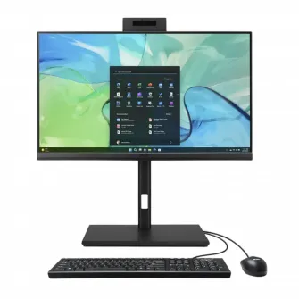 Computer All-in-One Acer Veriton VZ4724GT, 23,8'', Intel Core i5-11400, 16GB/512GB, Fara SO, Negru