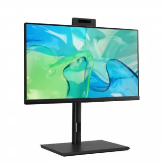 Computer All-in-One Acer Veriton VZ4724GT, 23,8'', Intel Core i3-13100, 8GB/512GB, Fara SO, Negru