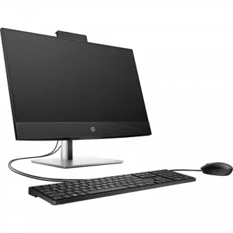 Computer All-in-One HP ProOne 440 G9, 23,8'', Intel Core i3-14100T, 8GB/512GB, FreeDOS, Negru