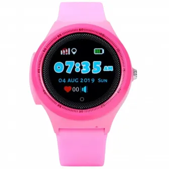 Детские часы Wonlex KT06, , Розовый Пластиковый ABS Корпус с Розовым ремешком