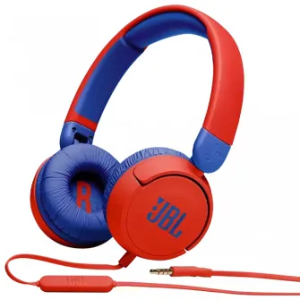 Детские наушники JBL JR310, Bluetooth / Проводное аналоговое, Красный