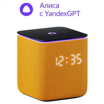 Умная колонка Yandex Station Midi YNDX-00054, YandexGPT, Zigbee, Оранжевый