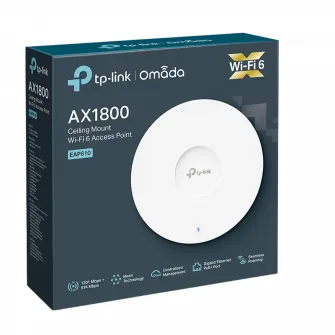 Двухдиапазонная точка доступа Wi-Fi 6 TP-LINK EAP610, 1775 Мбит/с, MU-MIMO, порт Гбит, Omada Mesh, PoE+