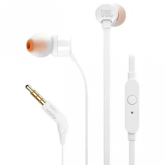 Earphones  JBL T110 White
