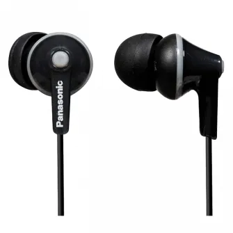 Earphones Panasonic RP-HJE125E-K Black, w/o Mic, 1 x mini-jack 3.5mm