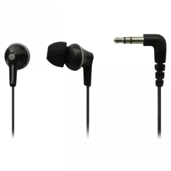 Earphones Panasonic RP-HJE125E-K Black, w/o Mic, 1 x mini-jack 3.5mm