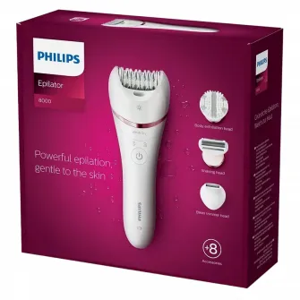 Epilator Philips BRE735/00, Alb | Roz