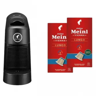 Espressor cu capsule Julius Meinl Inspresso Pinta + Cadou capsule Nespresso, 1400W, Negru