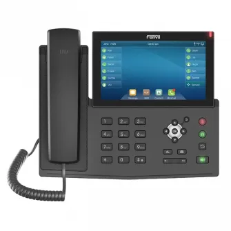 Fanvil X7 Black, корпоративный IP-телефон, сенсорный экран, цветной дисплей 7 дюймов