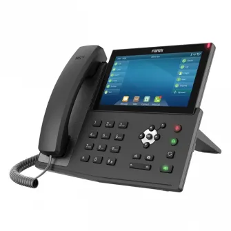 Fanvil X7 Black, корпоративный IP-телефон, сенсорный экран, цветной дисплей 7 дюймов