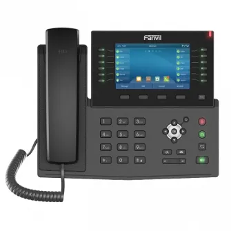 Fanvil X7C Black, корпоративный IP-телефон, цветной дисплей 5 дюймов