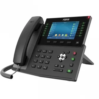 Fanvil X7C Black, корпоративный IP-телефон, цветной дисплей 5 дюймов
