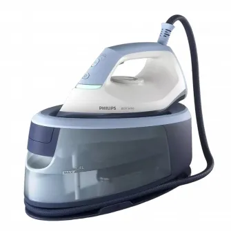 Fier de calcat cu generator de abur Philips PSG3000/20, 2400W, Albastru deschis