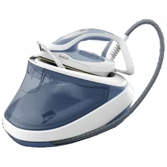 Fier de calcat cu generator de abur Tefal GV9710E0, 3000W, Alb Albastru