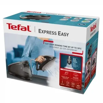Fier de calcat cu generator de abur Tefal SV6140E0, 2200W, Negru | gri