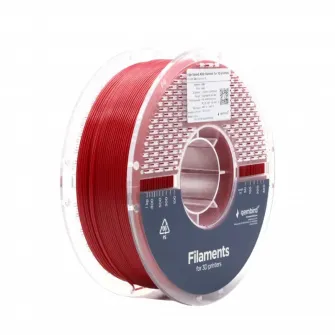 Filament pentru imprimanta 3D Gembird 3DP-ABS1.75HY-01-R, ABS, Rosu, 1.75 mm, 1kg