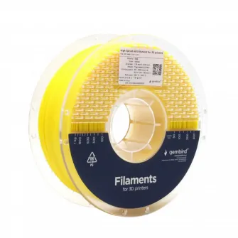 Filament pentru imprimanta 3D Gembird 3DP-ABS1.75HY-01-Y, ABS, Galben, 1.75 mm, 1kg