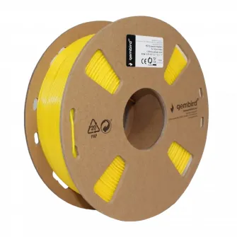 Нить для 3D-принтера Gembird 3DP-PETG1.75-01-Y, PETG, Желтый , 1.75 мм, 1кг