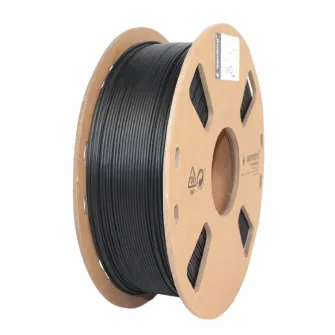 Filament pentru imprimanta 3D Gembird 3DP-PLA+1.75-02-BK, PLA+, Negru, 1.75 mm, 1kg