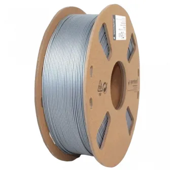 Filament pentru imprimanta 3D Gembird 3DP-PLA1.75-01-S, PLA, Argint, 1.75 mm, 1 kg