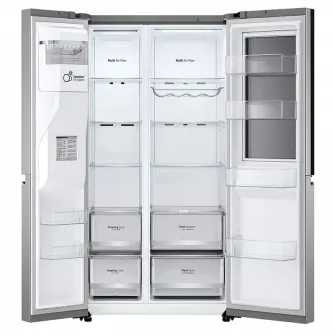 Frigider LG GSXV80PZLE, InstaView Door-in-Door, Argintiu