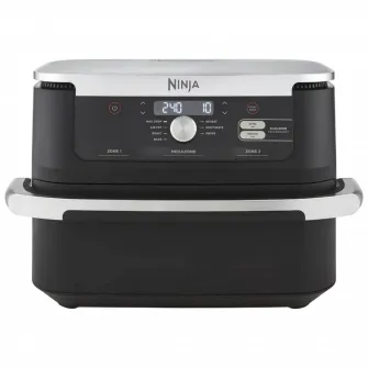 Friteuza cu aer cald Ninja AF500EU, Negru | Argintiu