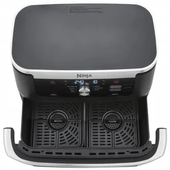 Friteuza cu aer cald Ninja AF500EU, Negru | Argintiu
