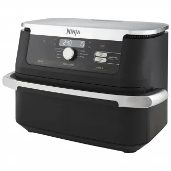 Friteuza cu aer cald Ninja AF500EU, Negru | Argintiu