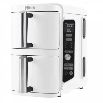 Friteuza cu aer cald Ninja Double Stack XL SL400EUWH, Alb