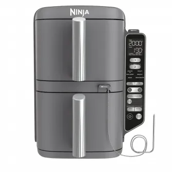 Friteuza cu aer cald Ninja Double Stack XL Smart SL451EU, Gri