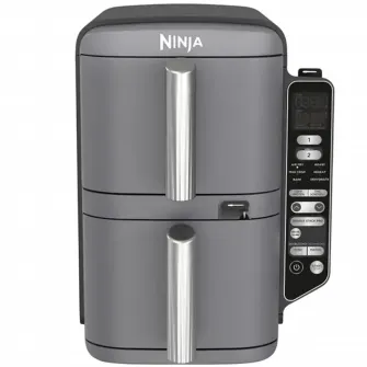 Friteuza cu aer cald Ninja Double Stack XL Smart SL451EU, Gri
