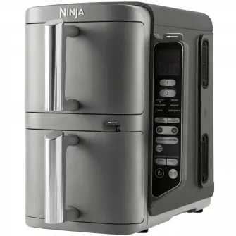 Friteuza cu aer cald Ninja Double Stack XL Smart SL451EU, Gri