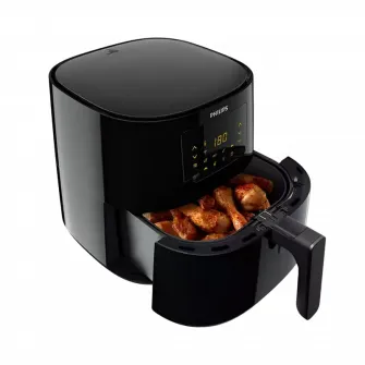 Friteuza cu aer cald Philips HD9280/90, Negru