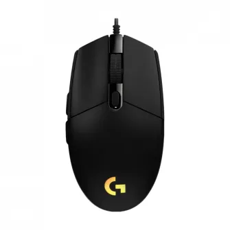Gaming Mouse Logitech G102 Lightsync, Optical, 200-8000 dpi, 6 buttons, Ambidextrous, RGB, Black USB
