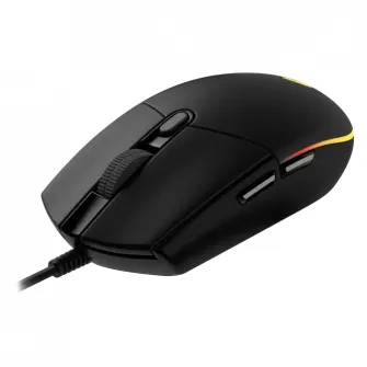Gaming Mouse Logitech G102 Lightsync, Optical, 200-8000 dpi, 6 buttons, Ambidextrous, RGB, Black USB