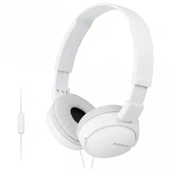 Гарнитура для мобильных телефонов SONY MDR-ZX110AP, Проводной аналоговый, Белый