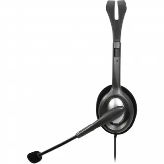 Гарнитуры для Колл-центров Logitech H111, Проводной аналоговый, Серый