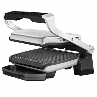 Gratar electric Tefal OptiGrill+ GC706D34, 2000 W, 6 programe automate, functie dezghetare, inox/ negru
