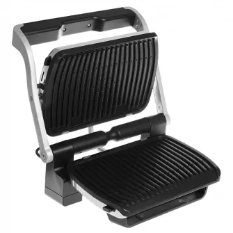 Gratar electric Tefal OptiGrill+ GC706D34, 2000 W, 6 programe automate, functie dezghetare, inox/ negru