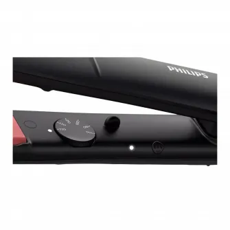 Hair Straighteners Philips BHS376/00 , 40W, Ceramic coating, suitable for hair curling, swivel cord, automatic shut-off, display  28х100mm plate,  heats up to 230?С, 6 temperature settings, black